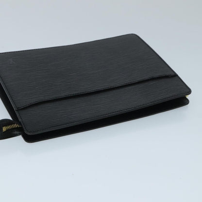 Louis Vuitton Epi Pochette Homme Clutch Bag Black Noir M 52522 Lv Auth