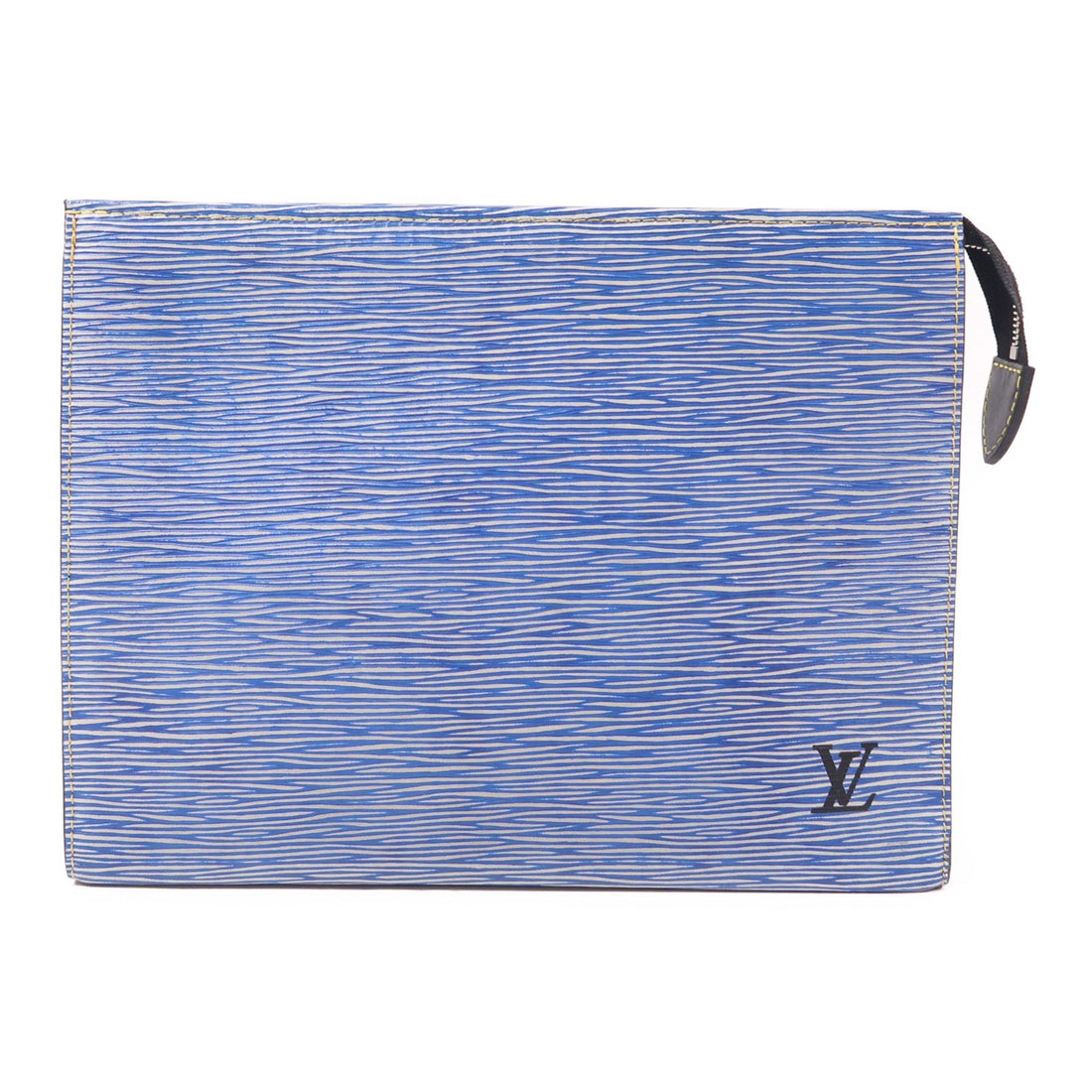 Louis Vuitton Epi Poche Toilette Blue Business Bag Clutch Bag M 54654