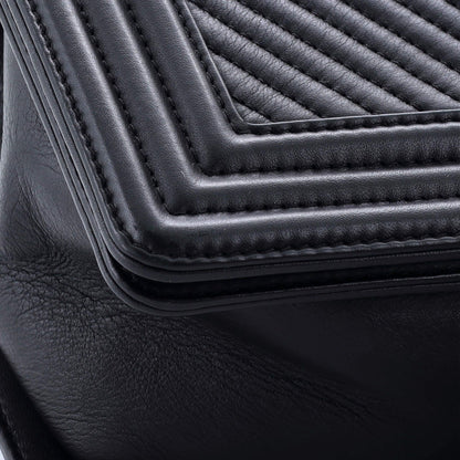 Chanel Boy Flap Bag Chevron Lambskin Old Medium