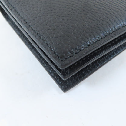 Gucci Textured Calfskin Medium Betty Chain Wallet Black
