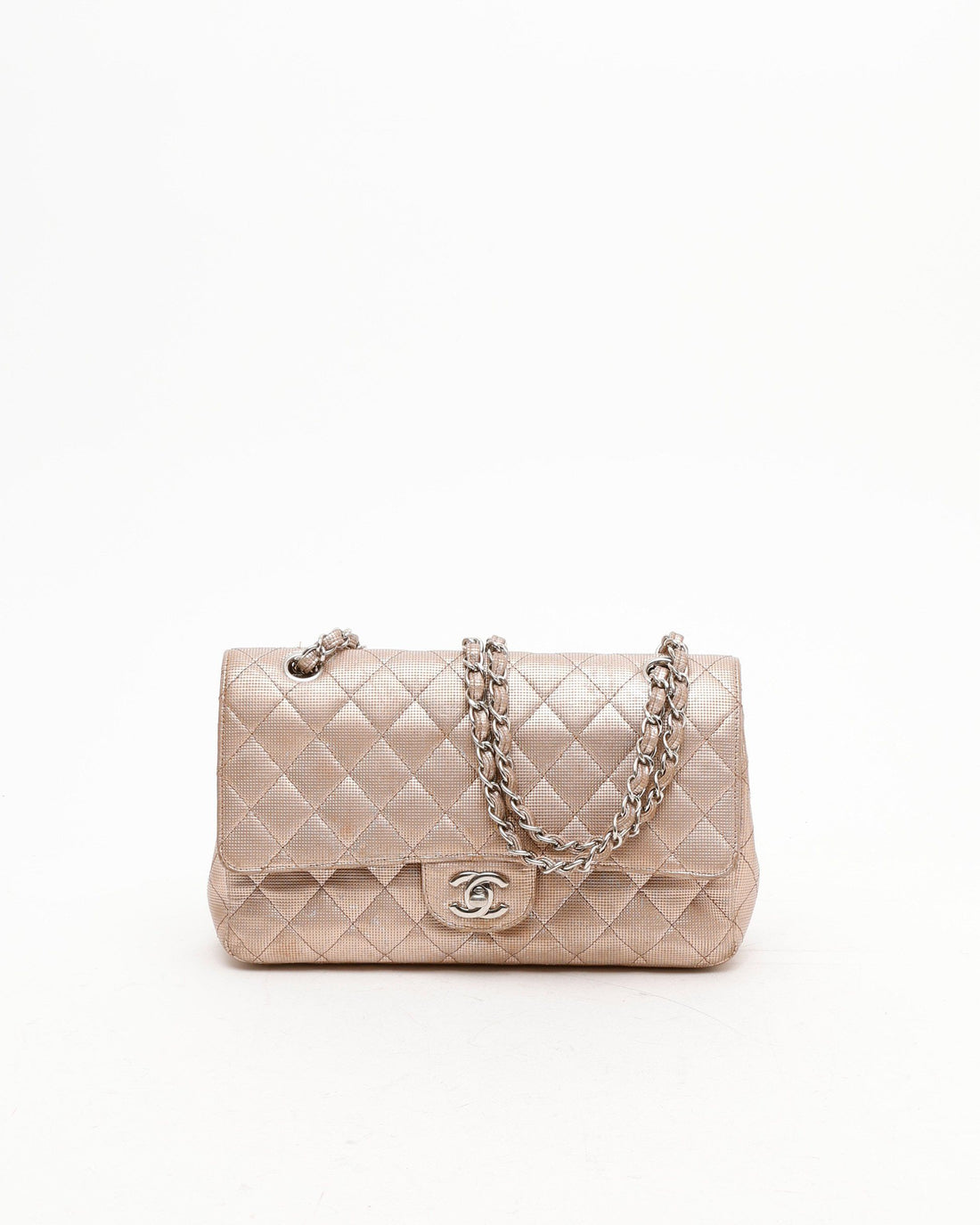 Chanel Classic Metallic Pixel Double Flap Bag