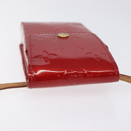 Louis Vuitton Vernis Green Cigarette Case Red M 91155 Lv Auth