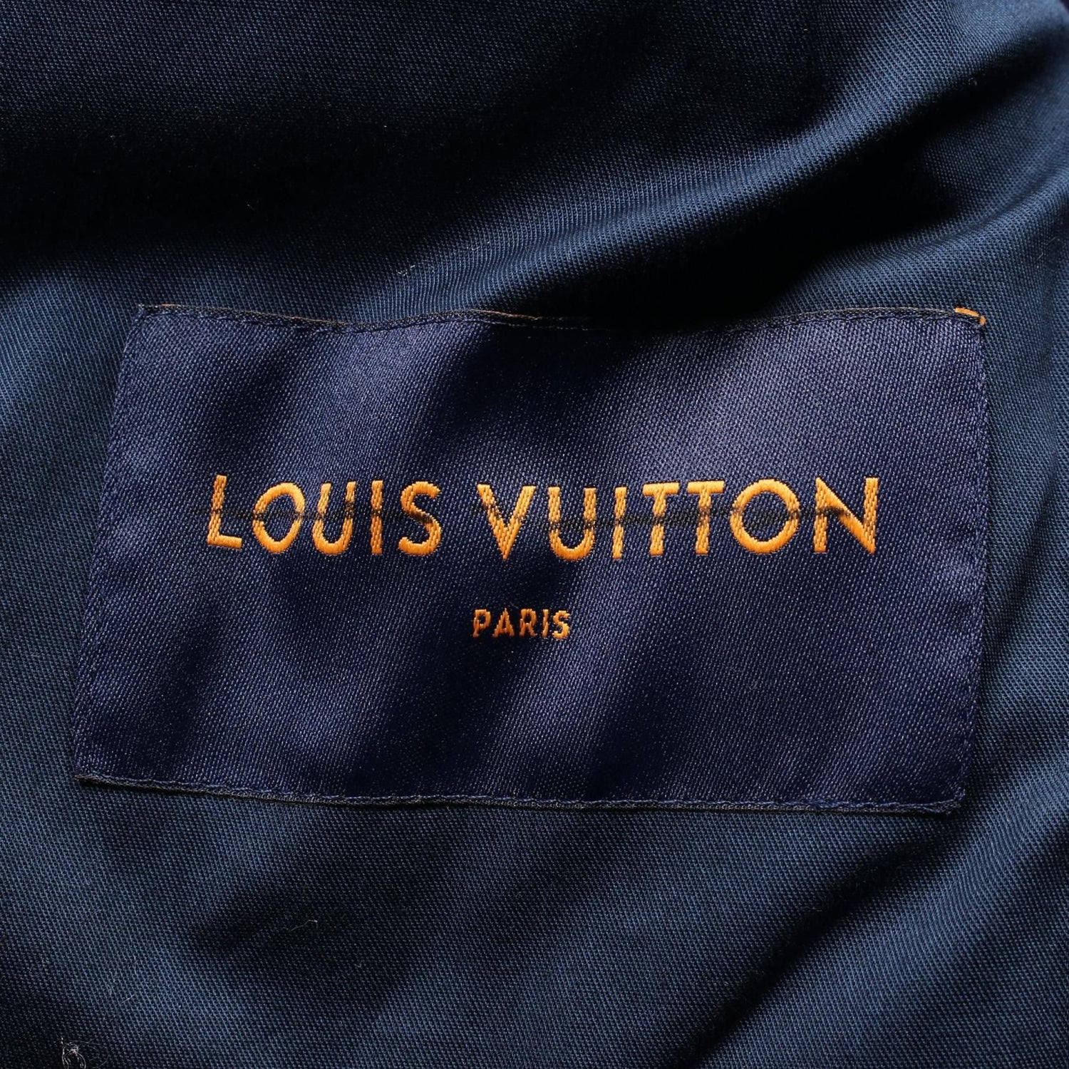 Louis Vuitton Monogram Padded Denim Jacket Blouson Rm 231m Su 0 Hob 11e Cotton Blue
