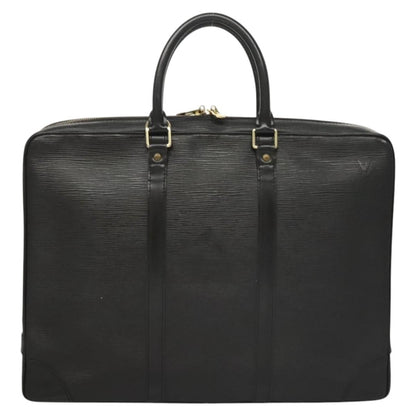 Louis Vuitton Epi Porte Documents Voyage Business Bag Black M 54472 Auth