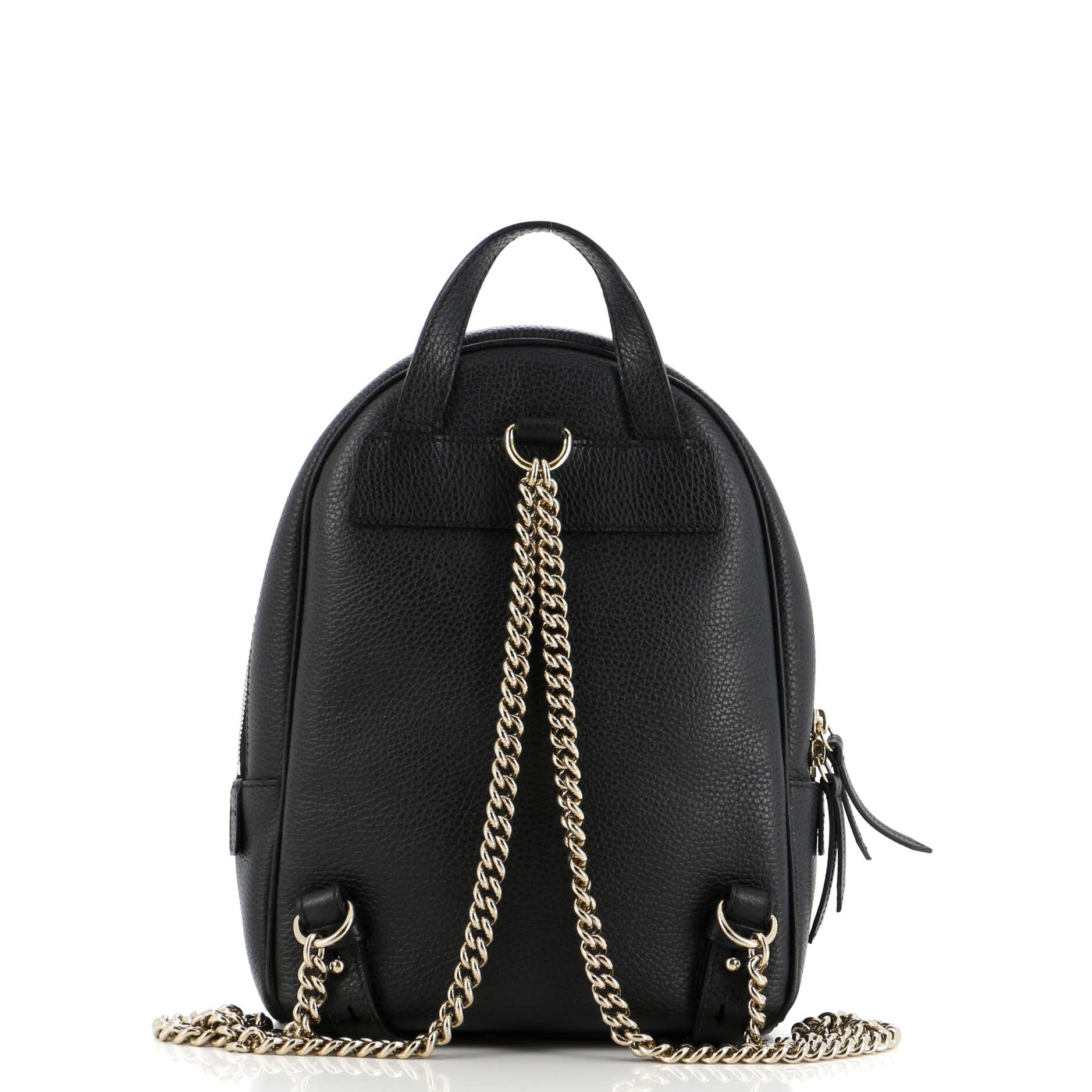 Gucci Soho Chain Backpack Leather