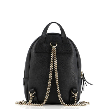 Gucci Soho Chain Backpack Leather