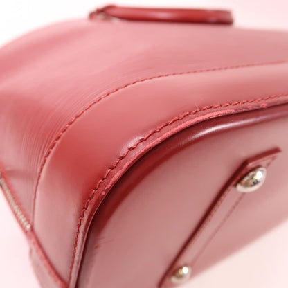 Louis Vuitton Epi Alma Pm Silver-back Handbag Red Handbag M 40490