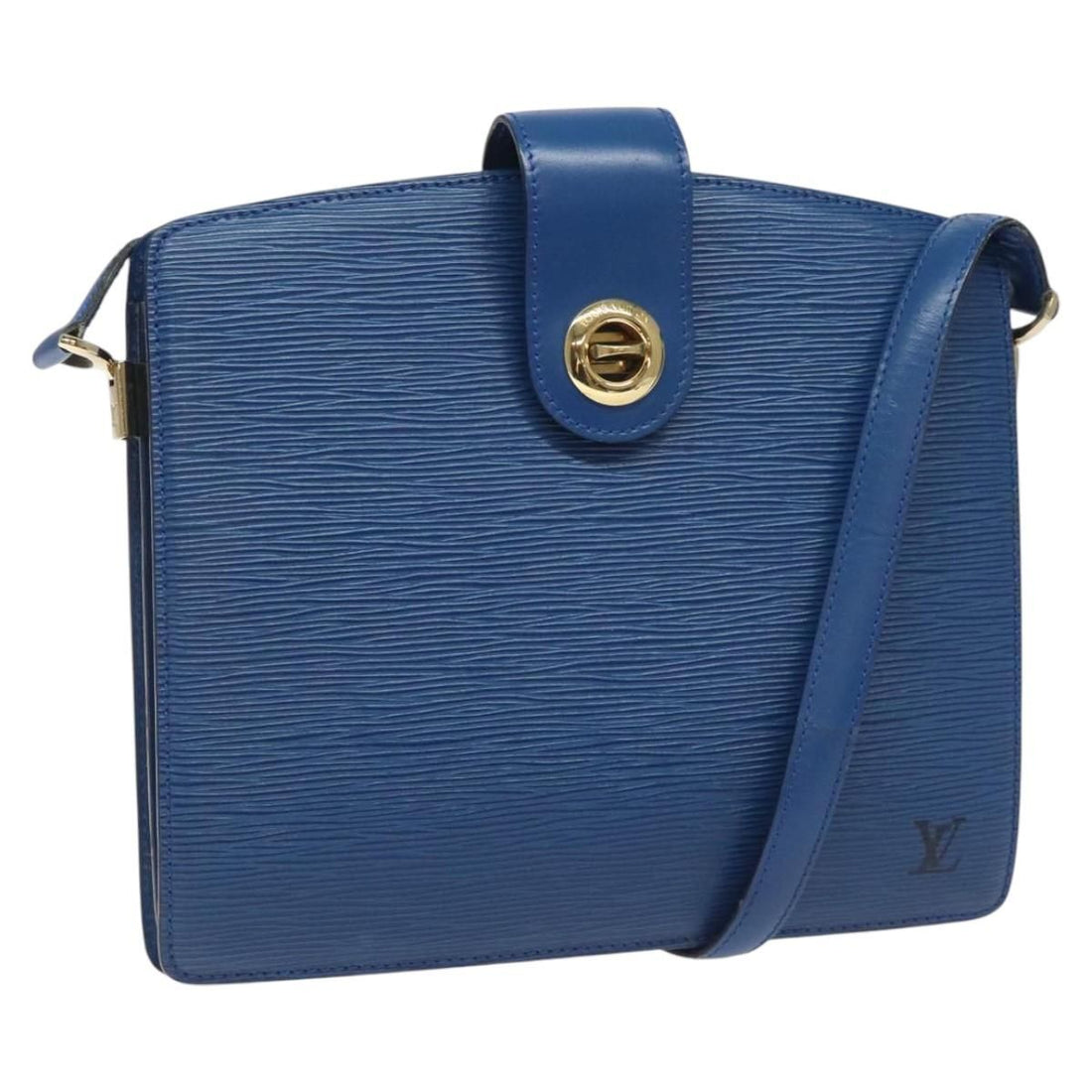 Louis Vuitton Epi Capuchin Shoulder Bag Blue M 52345 Lv Auth