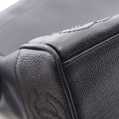 Chanel Black Trip Luco Co Tote Bag Calfskin (cowhide)