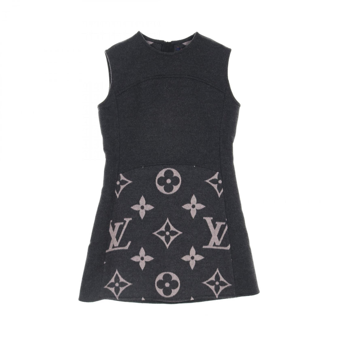 Louis Vuitton Monogram Gray Dress Rw 202w Tuv Fjdr 04