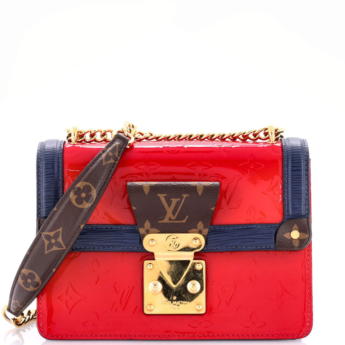 Louis Vuitton Wynwood Handbag Monogram Vernis With Monogram Canvas And Epi Leather