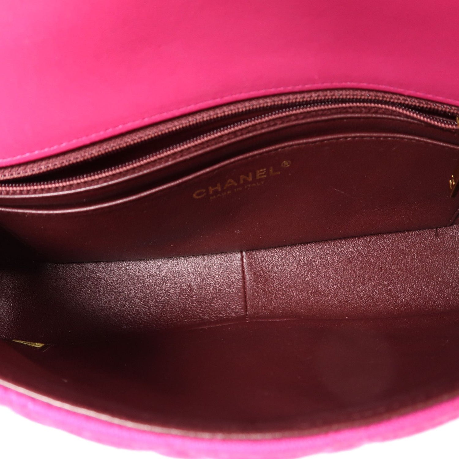 Chanel Pink Cotton/cowhide Leather Shoulder Bag Golden Shoulder Bag Powder Red Shoulder Bag Cotton Calfskin (cowhide)