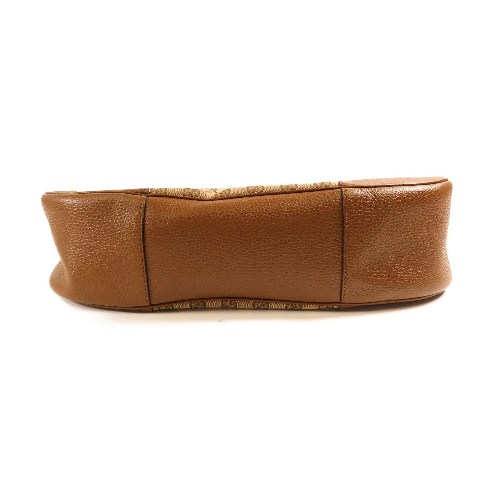 Gucci Canvas Bree Mico Hobo Gold Shoulder Bag Brown Canvas 449244