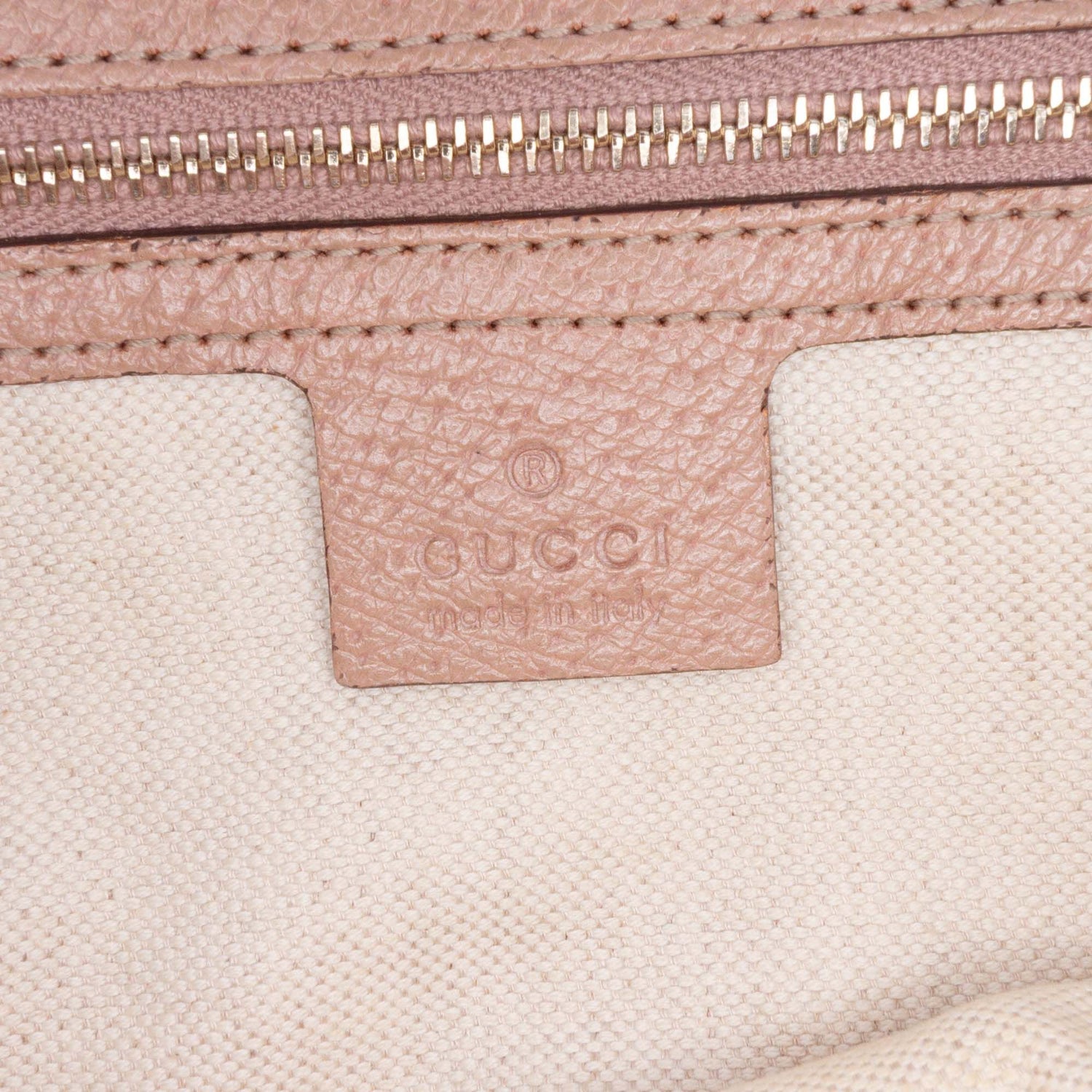 Gucci GG Canvas And Leather Bree Tote Pink