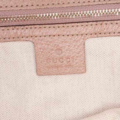 Gucci GG Canvas And Leather Bree Tote Pink
