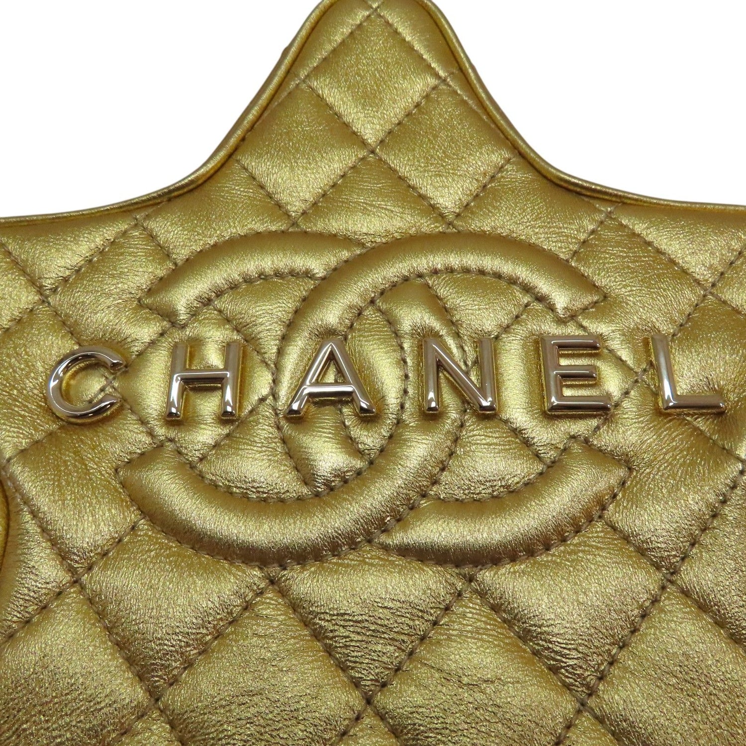 Chanel Matelasse Star Shoulder Bag Lambskin Gold