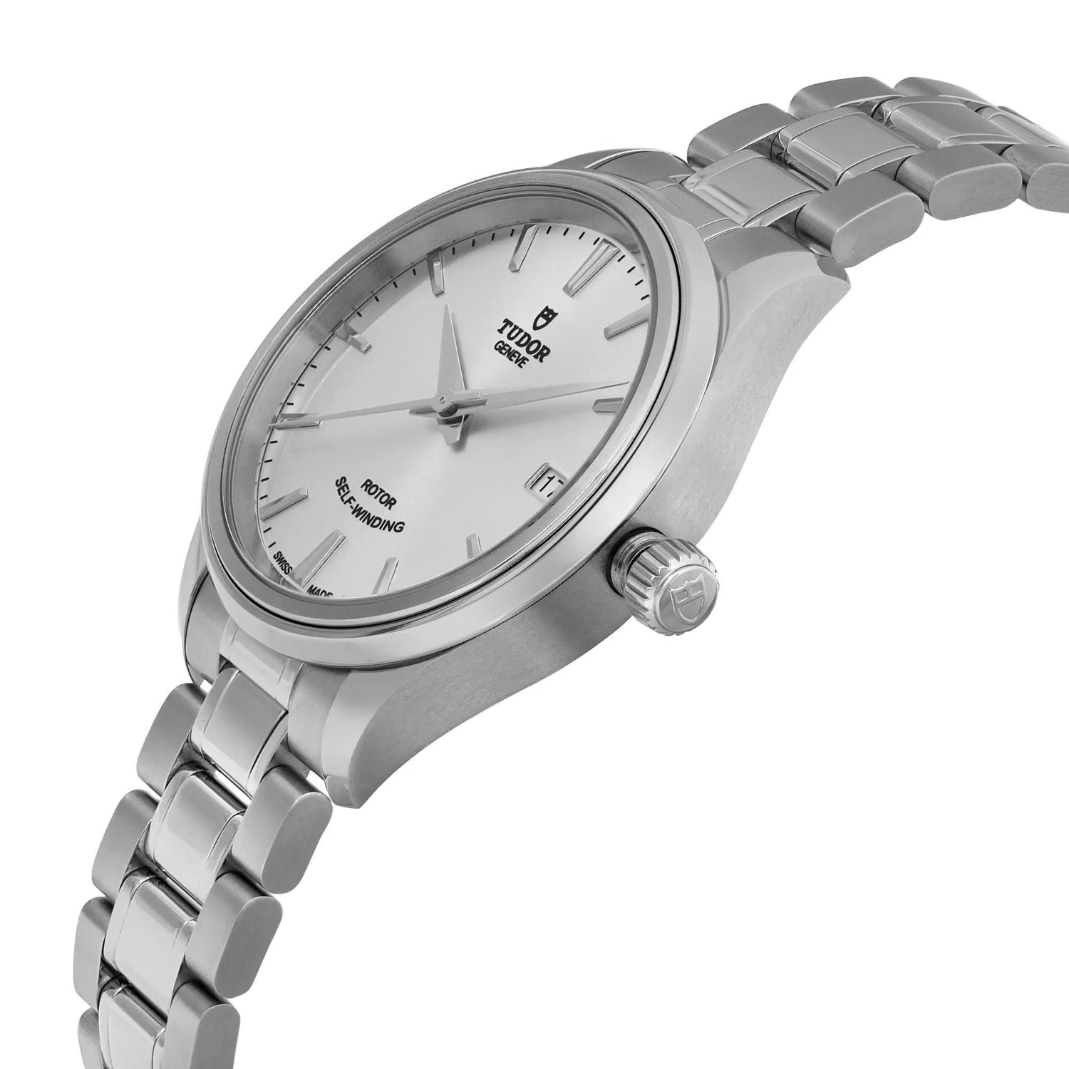 Tudor Style 34mm Stainless Steel Silver Dial Ladies Automatic Watch 12300-0001