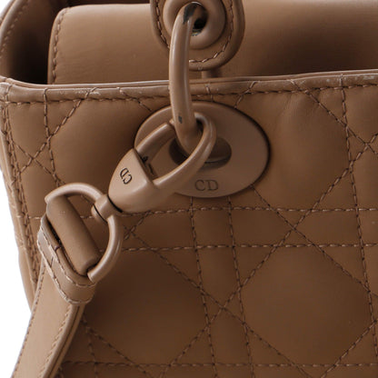 Christian Dior Ultra Matte Supple Lady Dior Bag Cannage Studded Lambskin Medium
