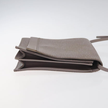 Louis Vuitton Epi Biarritz Shoulder Bag Gray Pepper M 5293c Lv Auth