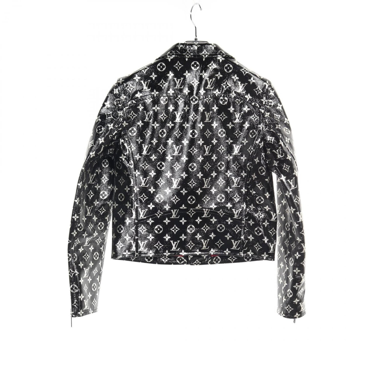 Louis Vuitton Monogram Biker Jacket Silver Black Silver Riders Jacket Rw 192w Nyk Fhlj 12