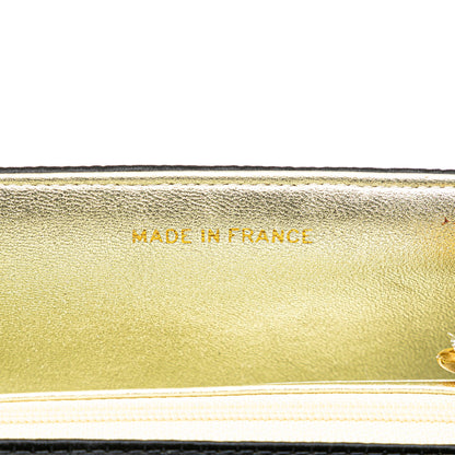 Chanel Satin Sequin Camellia Crossbody Black