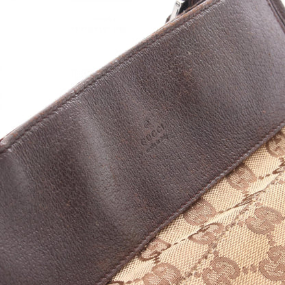 Gucci Gg Canvas Shoulder Bag Beige Brown Canvas 27639