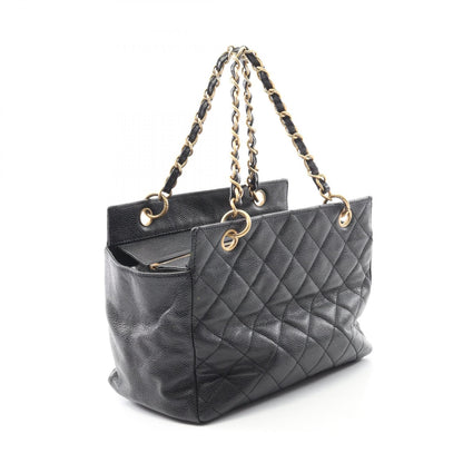 Chanel Black Matelasse Handbag Calfskin (cowhide)