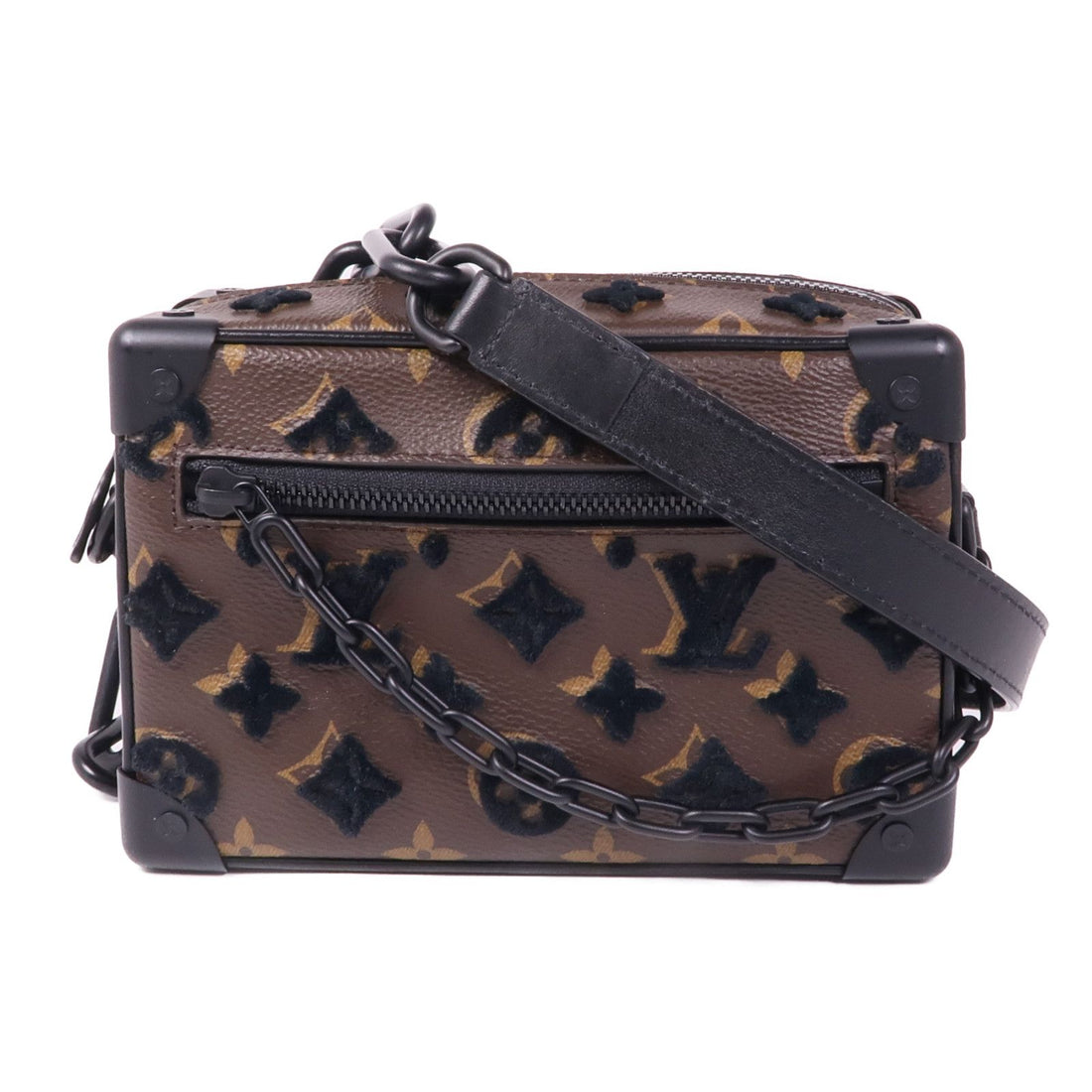 Louis Vuitton Monogram/velvet Soft Trunk Shoulder Bag Brown Shoulder Bag M 68970