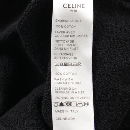Celine Hoodie Sweats Shirts 2y 05e 670q Cotton Black Mens Logo Xs