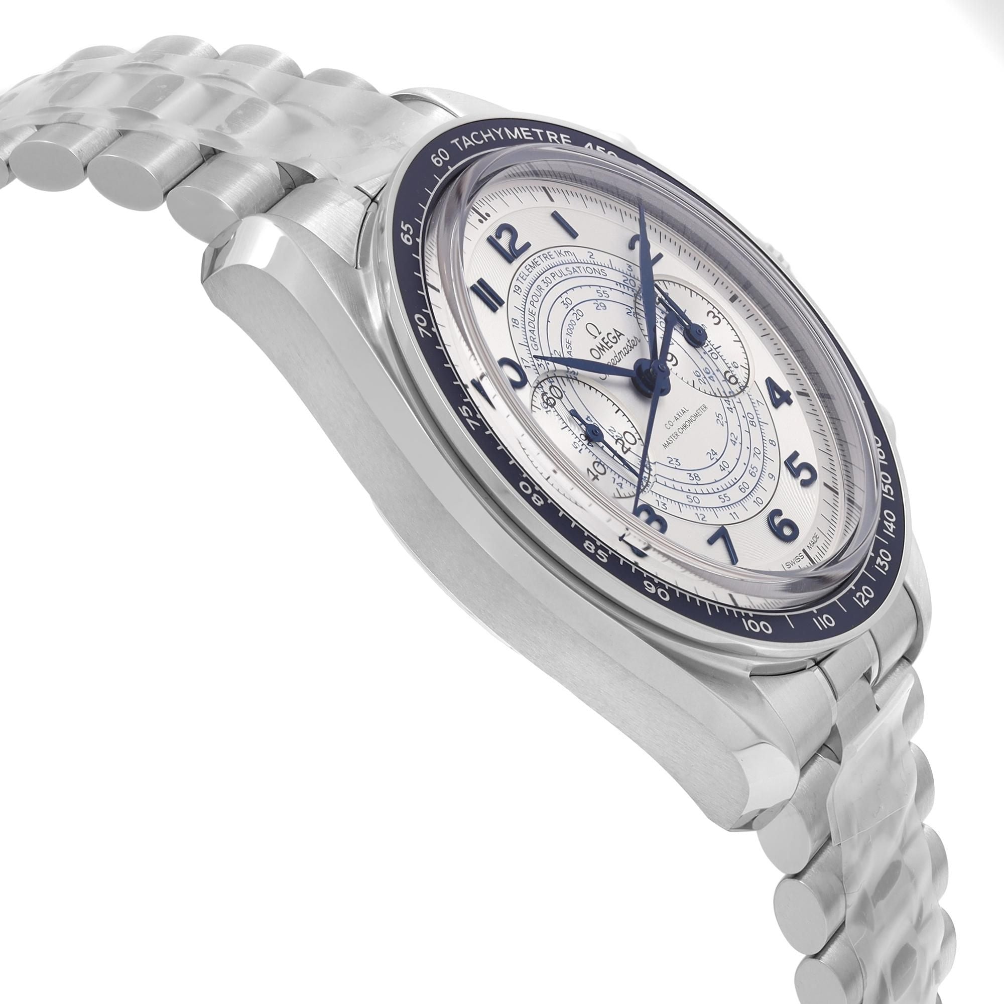 Omega Speedmaster Chronoscope Steel Silver Dial Mens Watch 329.30.43.51.02.001