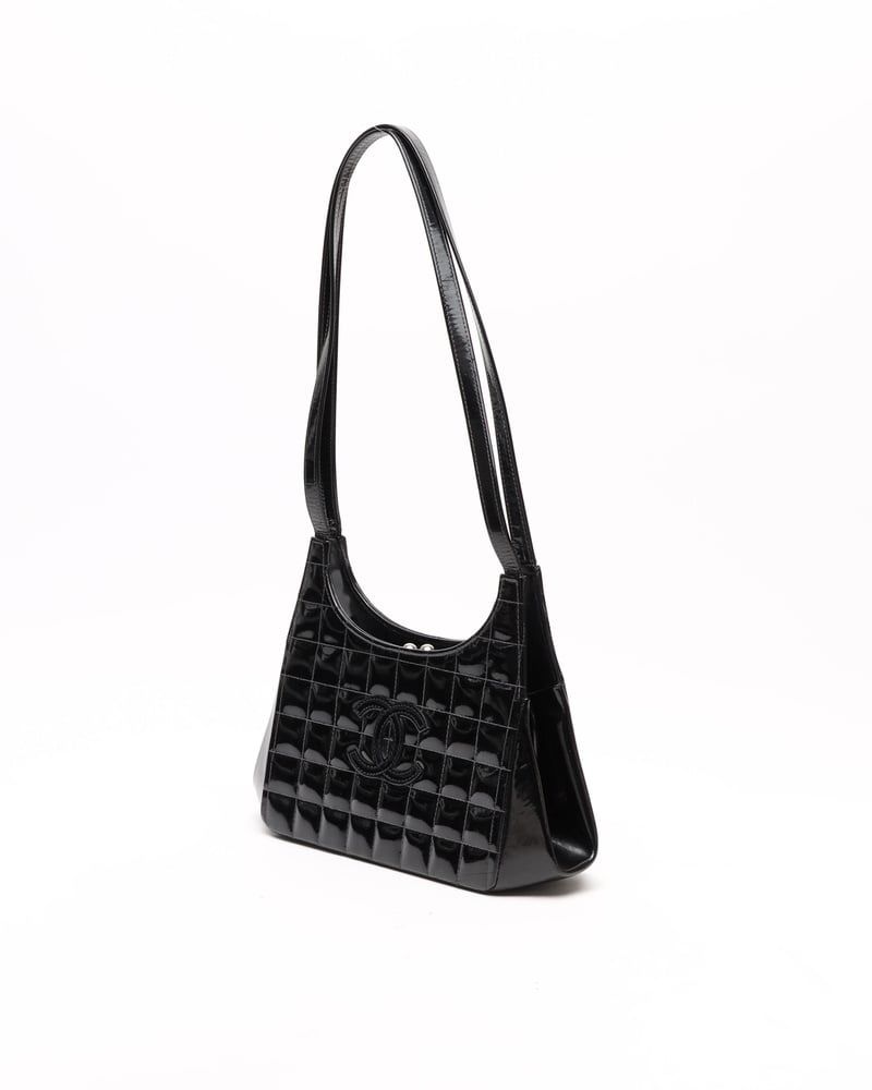 Chanel CC Patent Chocolate Bar Bag