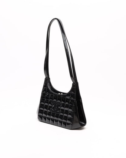 Chanel CC Patent Chocolate Bar Bag