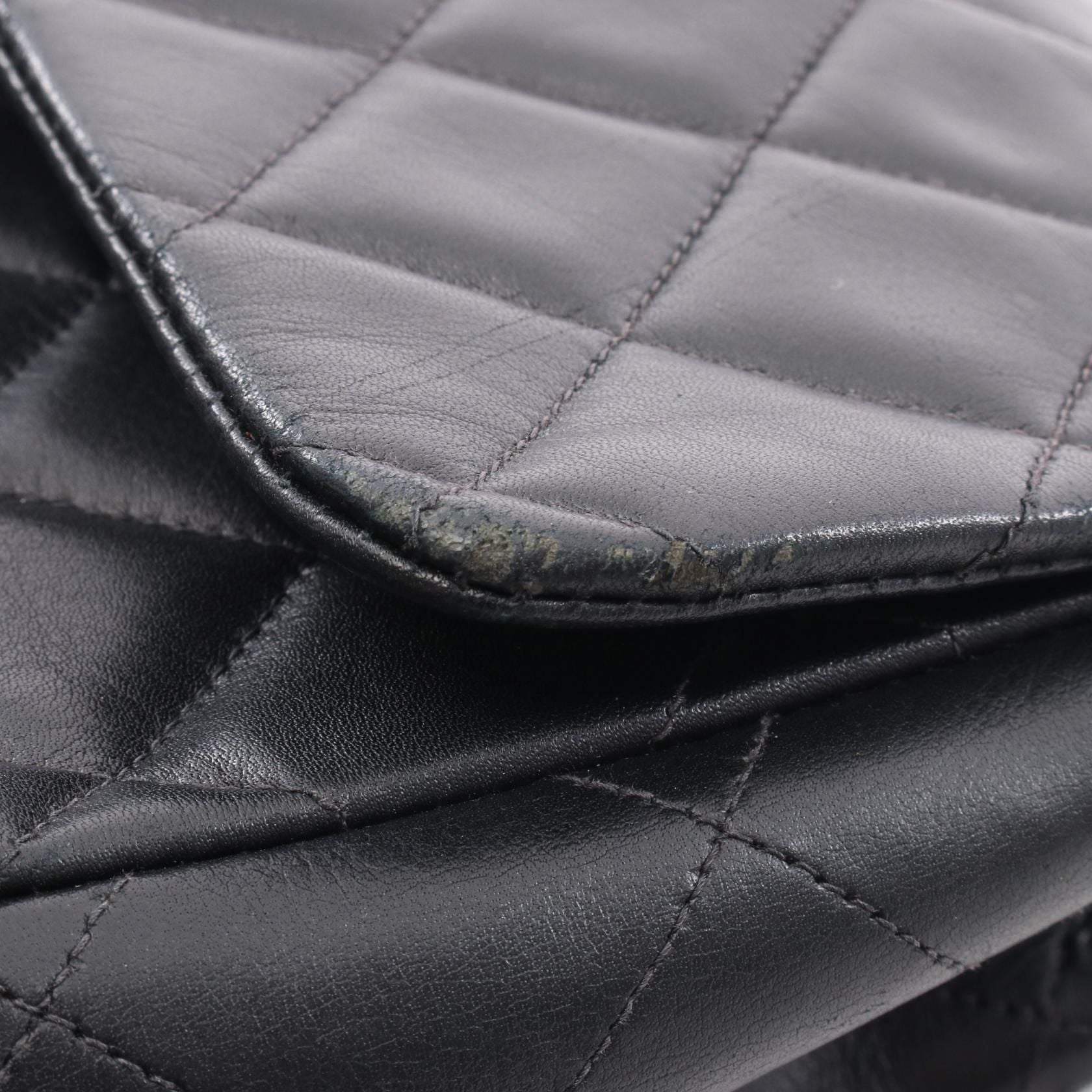 Chanel Maxi XL Turnlock Half Flap, Lambskin Quilted