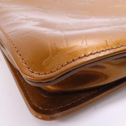 Louis Vuitton Vernis Monogram Venis Lexington Accessory Pouch Gold Handbag M 91010