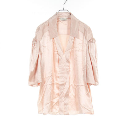 Fendi Blouse Pink Silk Fs 7350