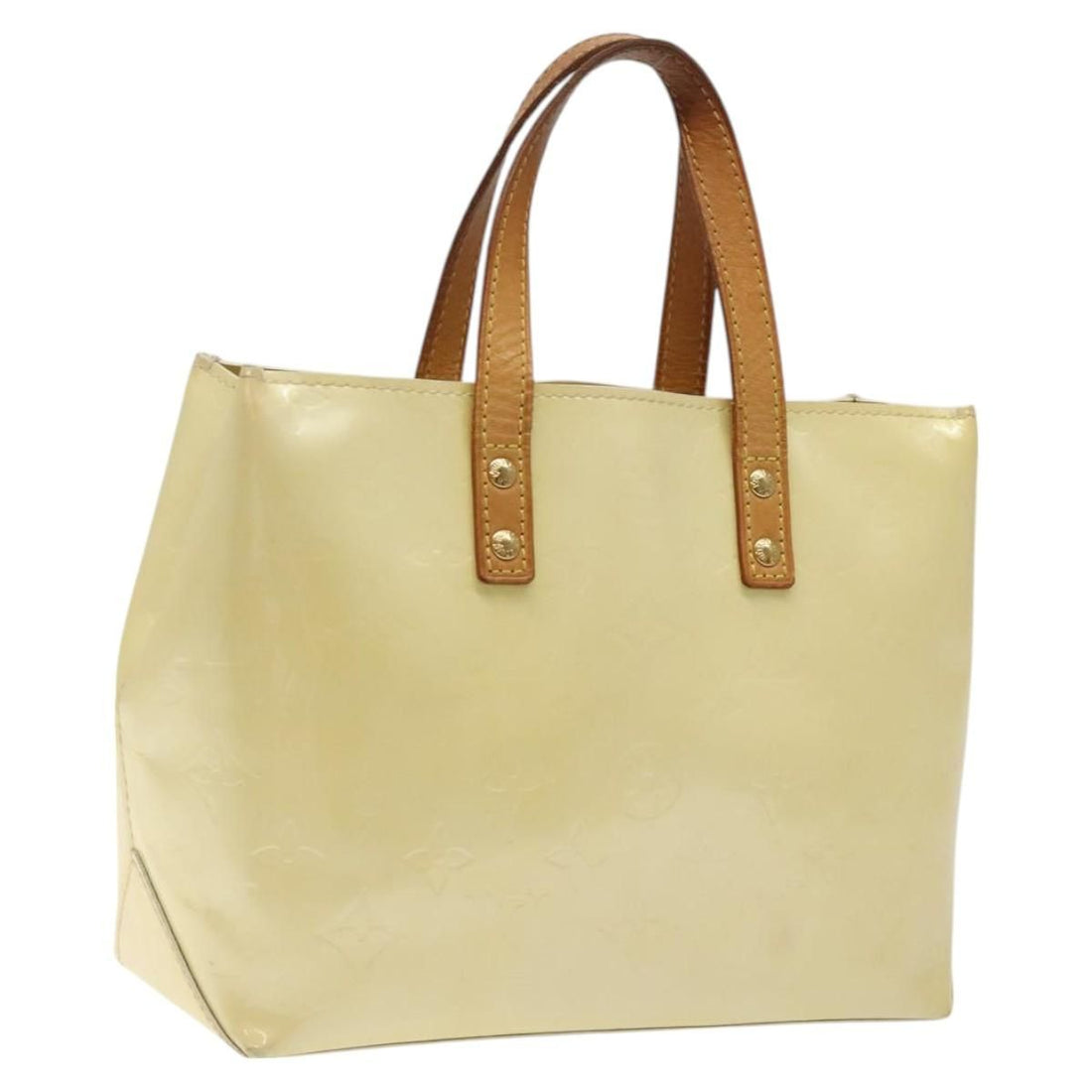 Louis Vuitton Vernis Reade Pm Hand Bag Perle M 91336 Lv Auth