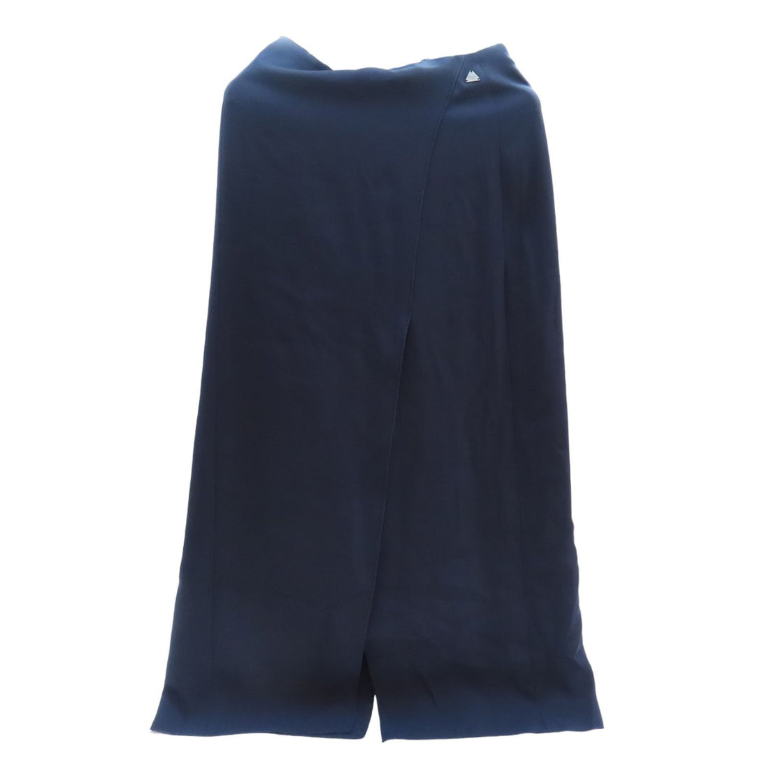 Chanel Long Skirt Polyester Deep Blue 34