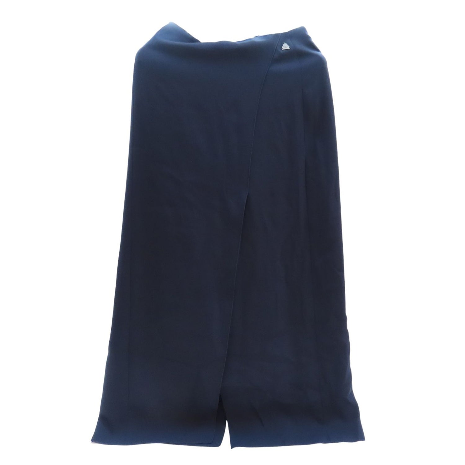 Chanel Long Skirt Polyester Deep Blue 34