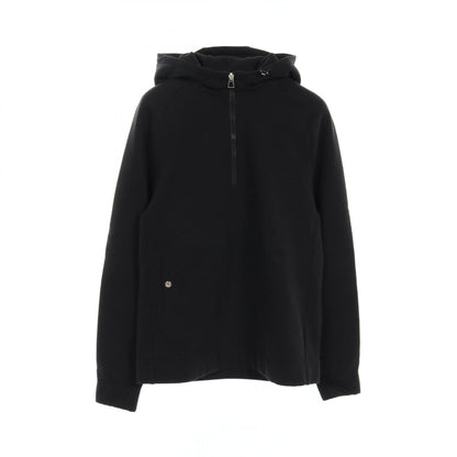 Hermes Serie Button Hoodie Black Cotton