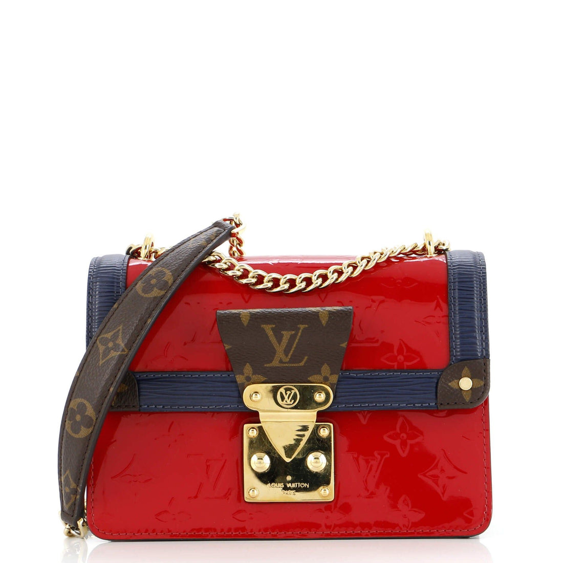 Louis Vuitton Wynwood Handbag Monogram Vernis With Monogram Canvas