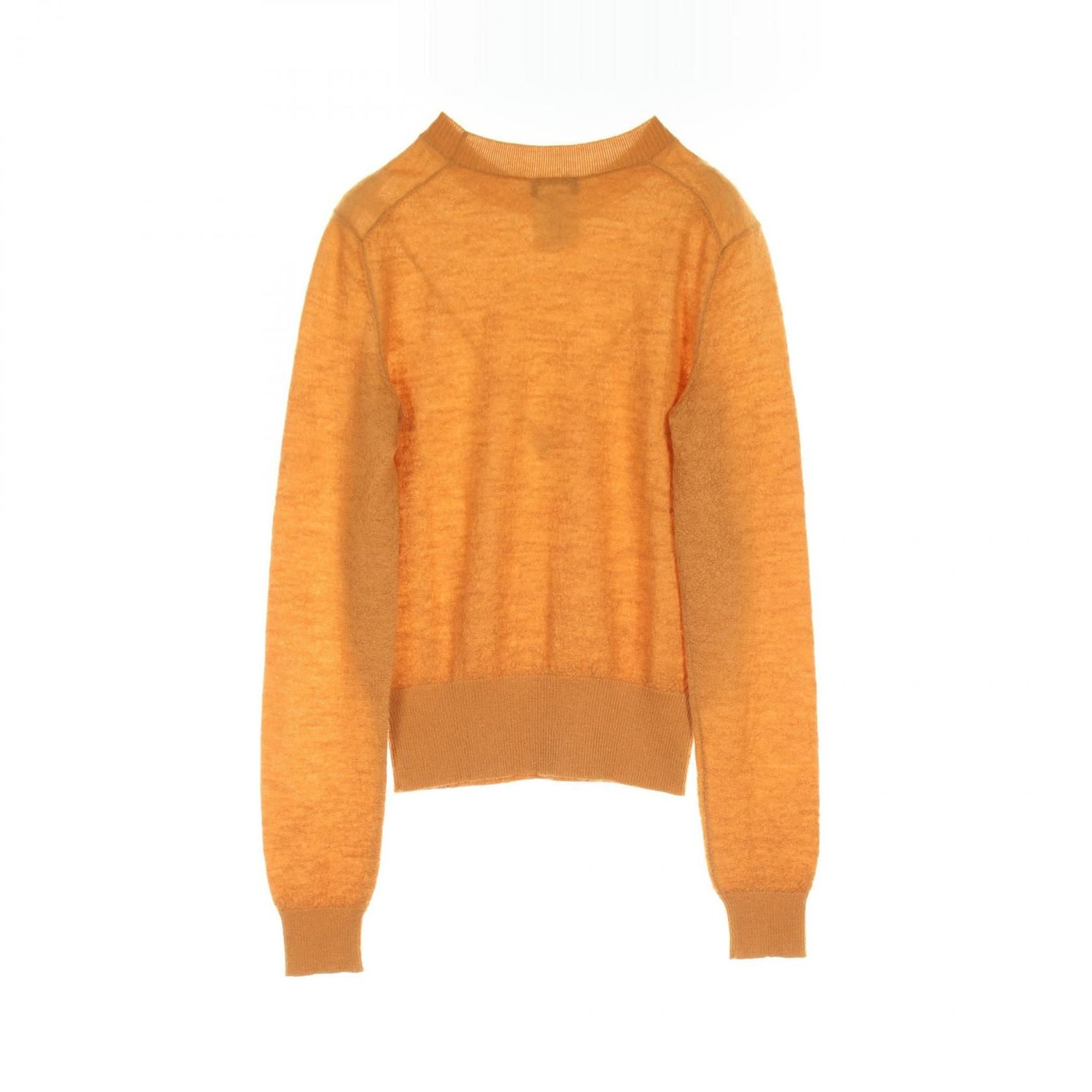 Chanel Orange With Pearl Knit Cashmere Moheya P 50015k 06342