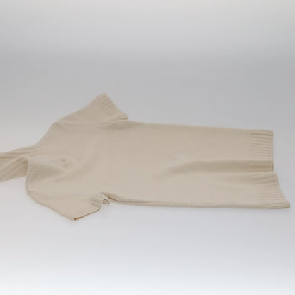 Chanel Turtleneck Wool Beige Cc Auth