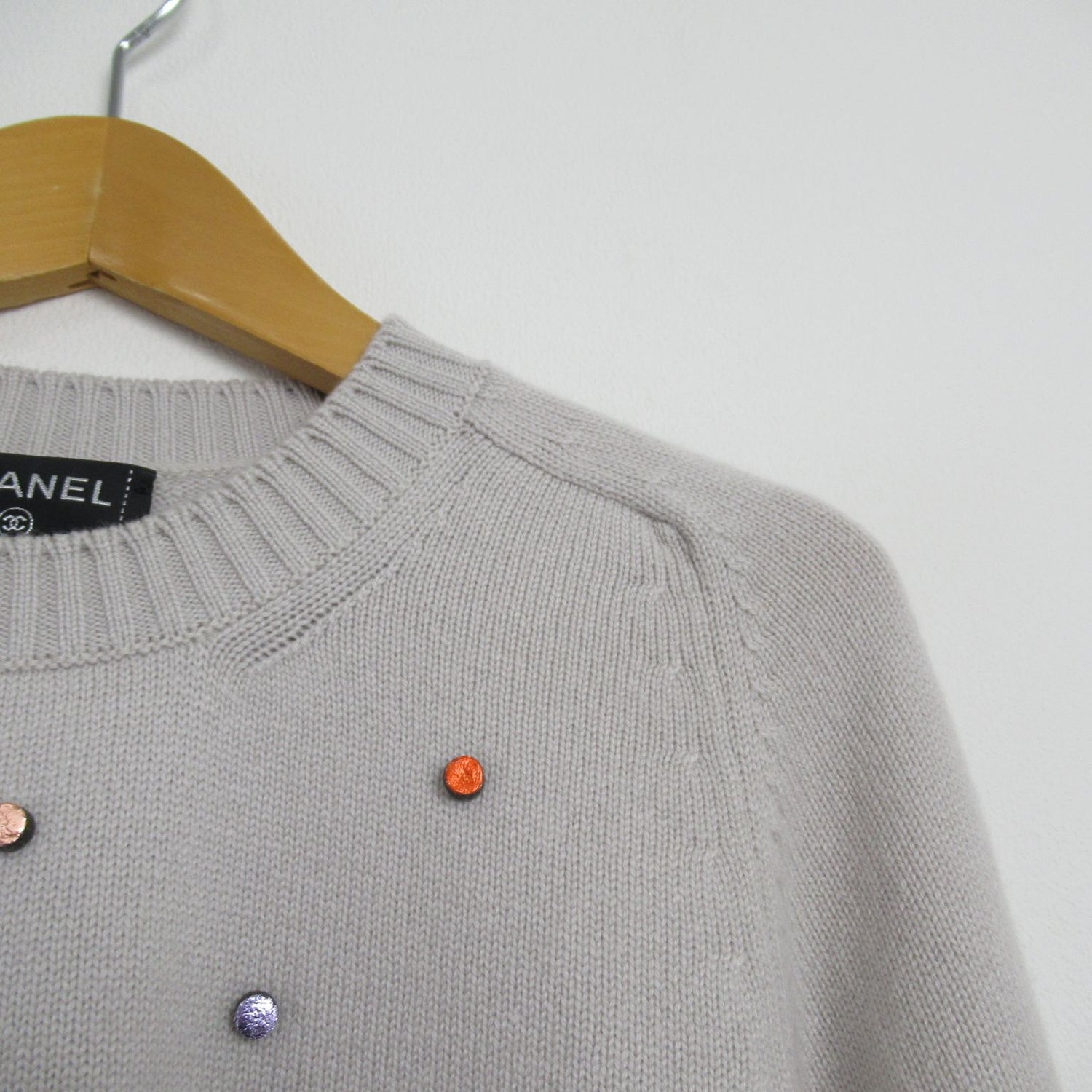 Chanel Knitwear Sweater P 50459k 06396 Cashmere Gurege  
