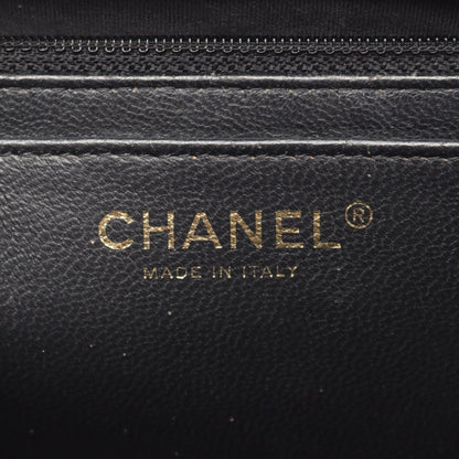Chanel Black Big Matelasse 34 Shoulder Bag Calfskin (cowhide)