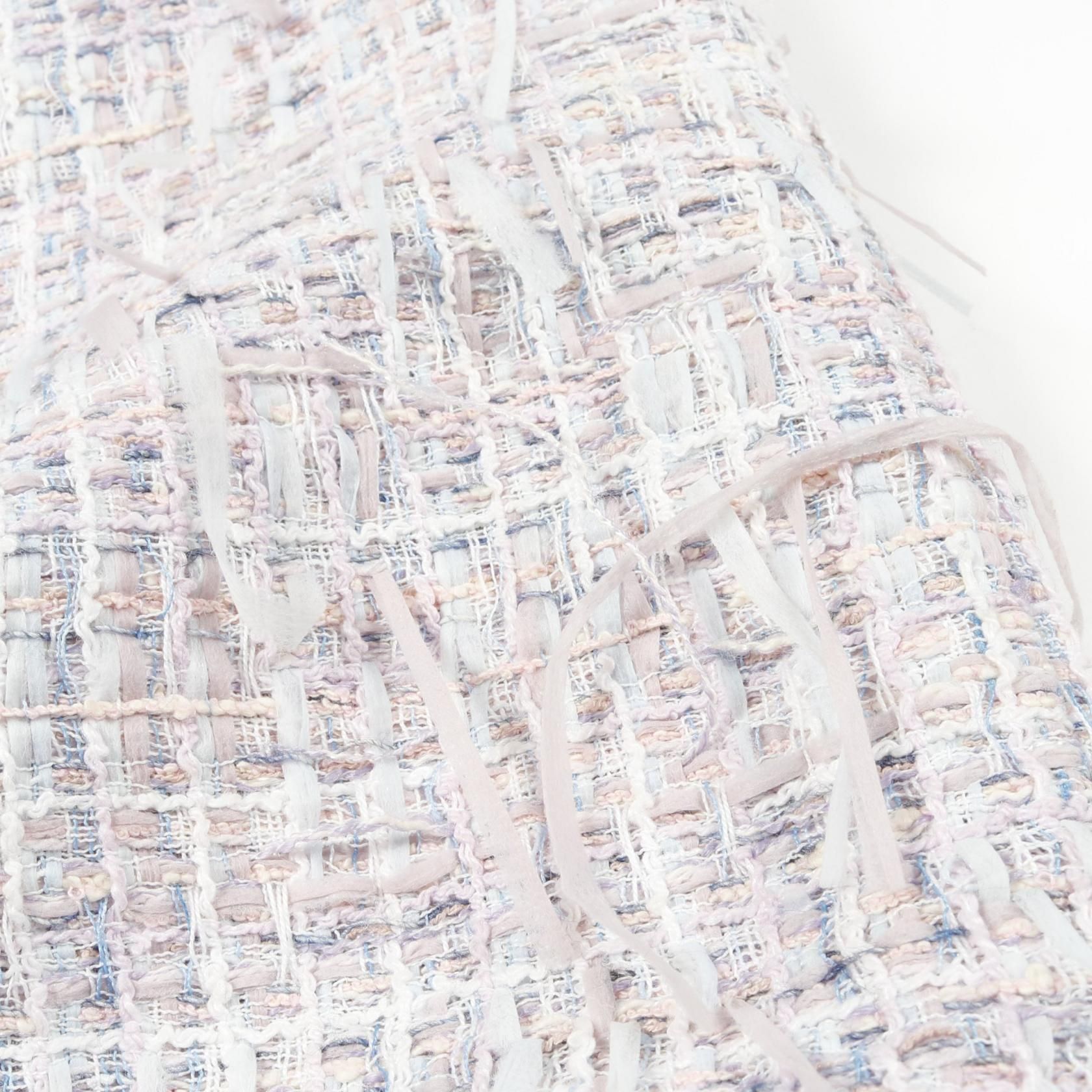 Chanel Purple Multicolor Coco Mark Button Skirt Fabric P 58340