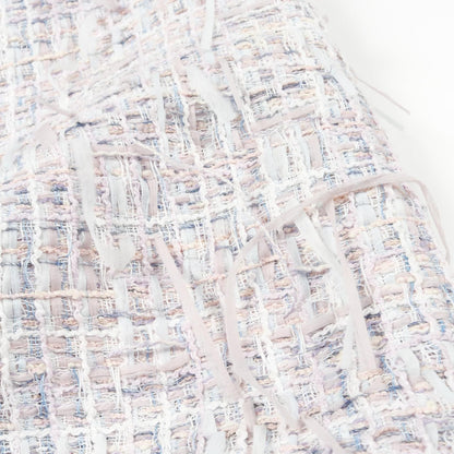 Chanel Purple Multicolor Coco Mark Button Skirt Fabric P 58340