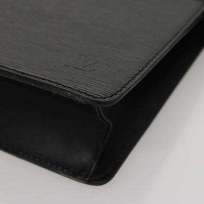 Louis Vuitton Epi Pochette Homme Clutch Bag Black Noir M 52522 Lv Auth