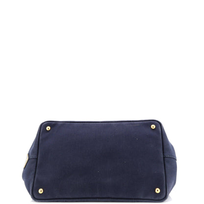 Prada Canapa Convertible Tote Canvas Medium