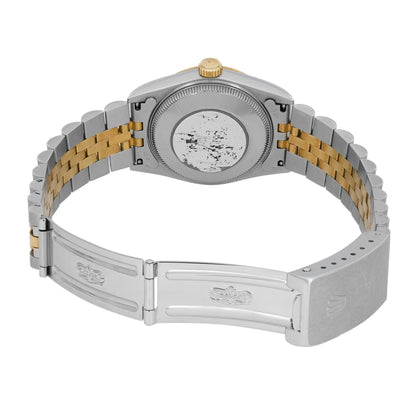 Rolex Datejust 31mm 18K Yellow Gold Steel Gray Jubilee Diamond Dial Watch 68273