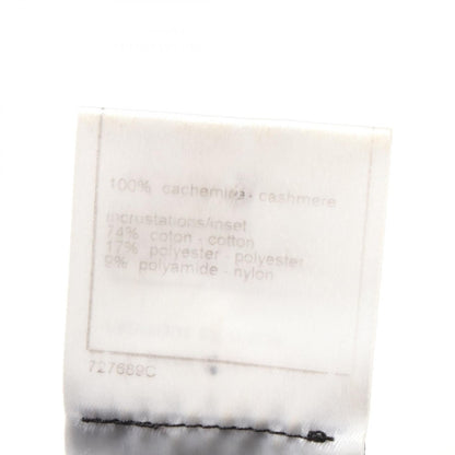 Chanel Black White Beige Tweed Knit Cashmere P 25262w 03472